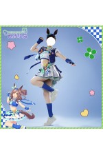 2XXT Cosplay Uma Musume Pretty Derby Matikanetannhauser Blue Turbulence Cheerleading Uniform Cosplay Costume